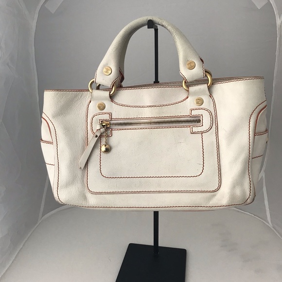 Celine Handbags - UNAVAILABLE- Celine Boogie CE00/34 White Leather